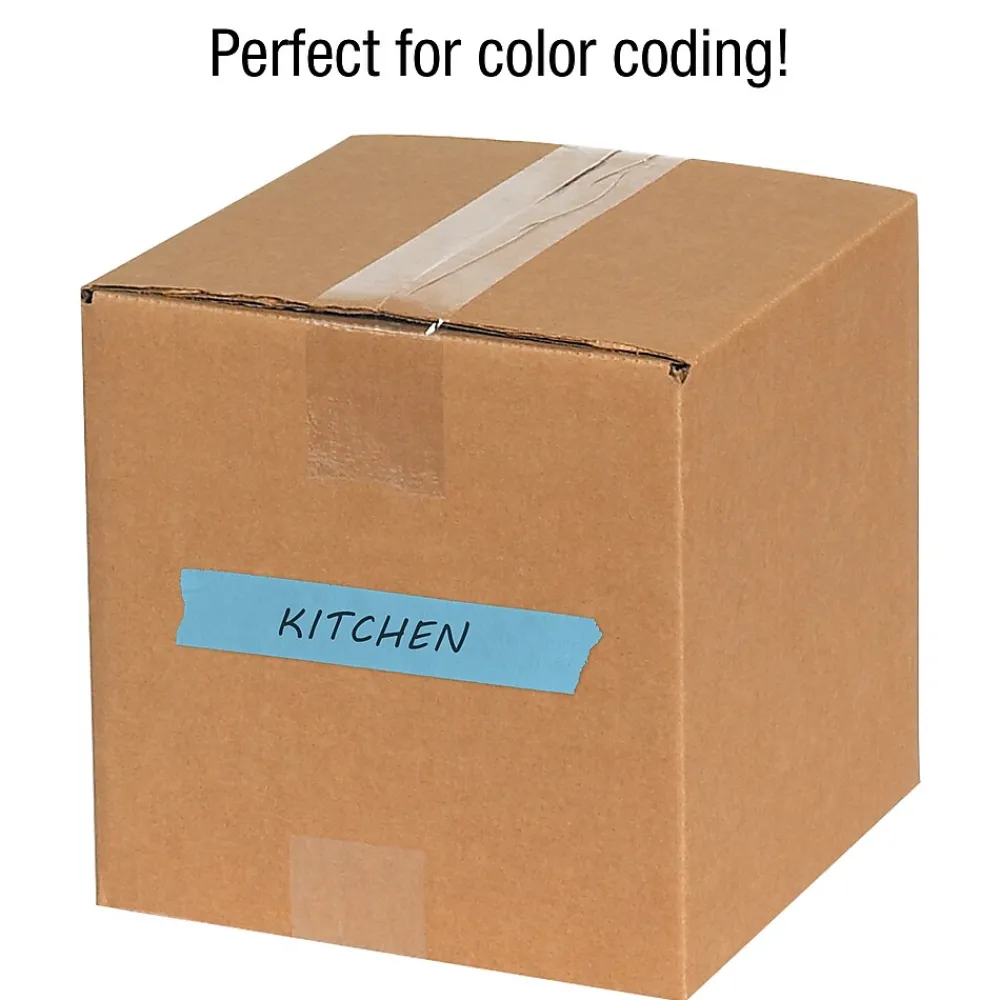New Tape Logic ™ 3/4" x 60 Yards Light Masking Tape, Blue, 12 Rolls (T93400312PKH)
