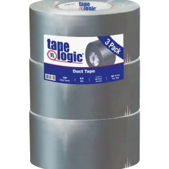 Tape Logic Economy Cloth Duct Tape, 3" x 60 Yards, Silver, 3/Carton (T98885S3PK)