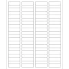 Best Tape Logic ® Laser Labels, Rectangle, 1 3/4" x 1/2", White, 8000/Case (LL109)