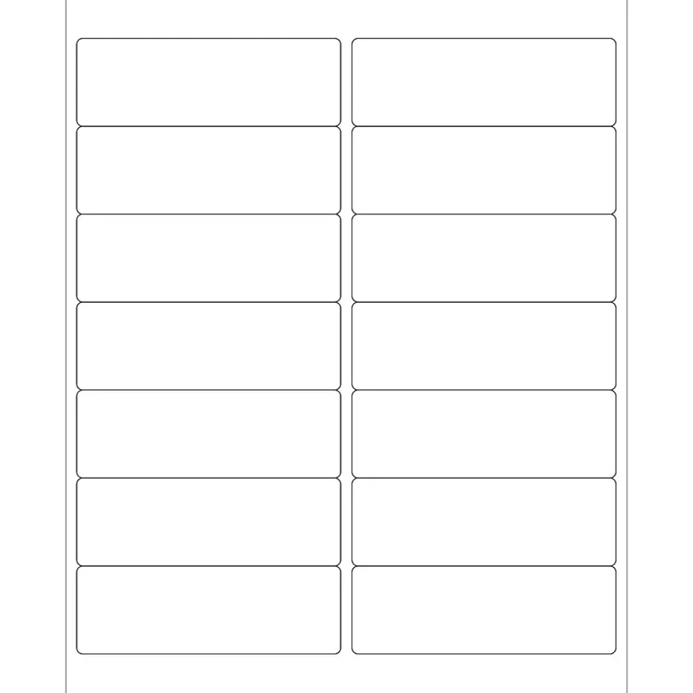 Online Tape Logic ® Laser Labels, Rectangle, 4" x 1 1/3", White, 1400/Case (LL122)