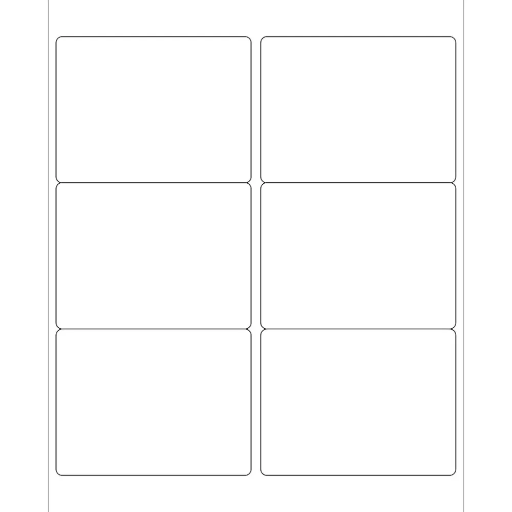Online Tape Logic ® Laser Labels, Rectangle, 4" x 3", White, 600/Case (LL126)