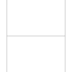 Clearance Tape Logic ® Laser Labels, Rectangle, 8 1/2" x 5 1/2", White, 200/Case (LL135)