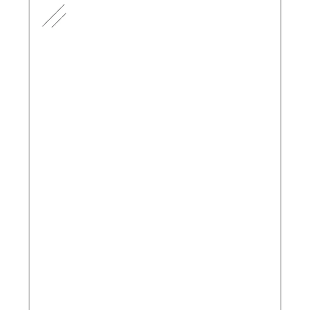 Tape Logic ® Rectangle Laser Labels, 8 1/2" x 11", Crystal Clear, 100/Case (LL239CC)