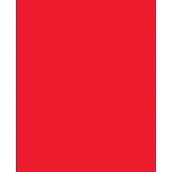 Hot Tape Logic ® Rectangle Laser Labels, 8 1/2" x 11", Fluorescent Red, 100/Case (LL185RD)