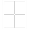 Labels|Tape Logic ® Rectangular Laser Labels, 3 3/4" x 4 3/4", White, 400/Case (LL167)