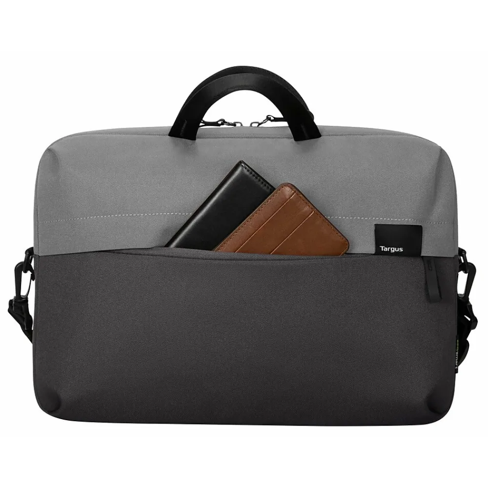 Sagano EcoSmart Laptop Slipcase, Black/Gray Recycled PET (TBS574GL)<Targus Discount