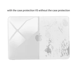 Hard-Shell Laptop Case with Keyboard Cover and Screen Protector, Clear, Plastic (TP-CYCL-MA13ST)<TechProtectus