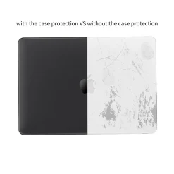 Laptop Case with Keyboard Cover and Screen Protector, Black, Plastic (TP-BK-K-MP13M1)<TechProtectus
