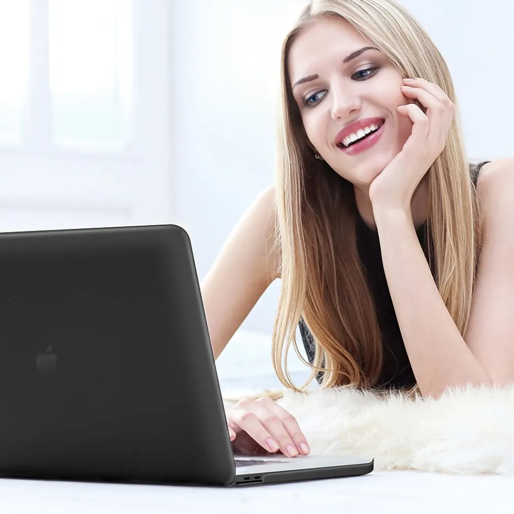Laptop Case with Keyboard Cover and Screen Protector, Black, Plastic (TP-BK-K-MP13M1)<TechProtectus