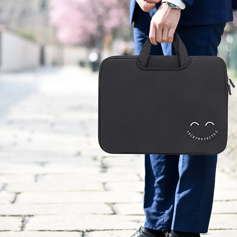 Neoprene Laptop Sleeve for 11.6 & 12" Laptops, Black (TP-BK-NS11)<TechProtectus