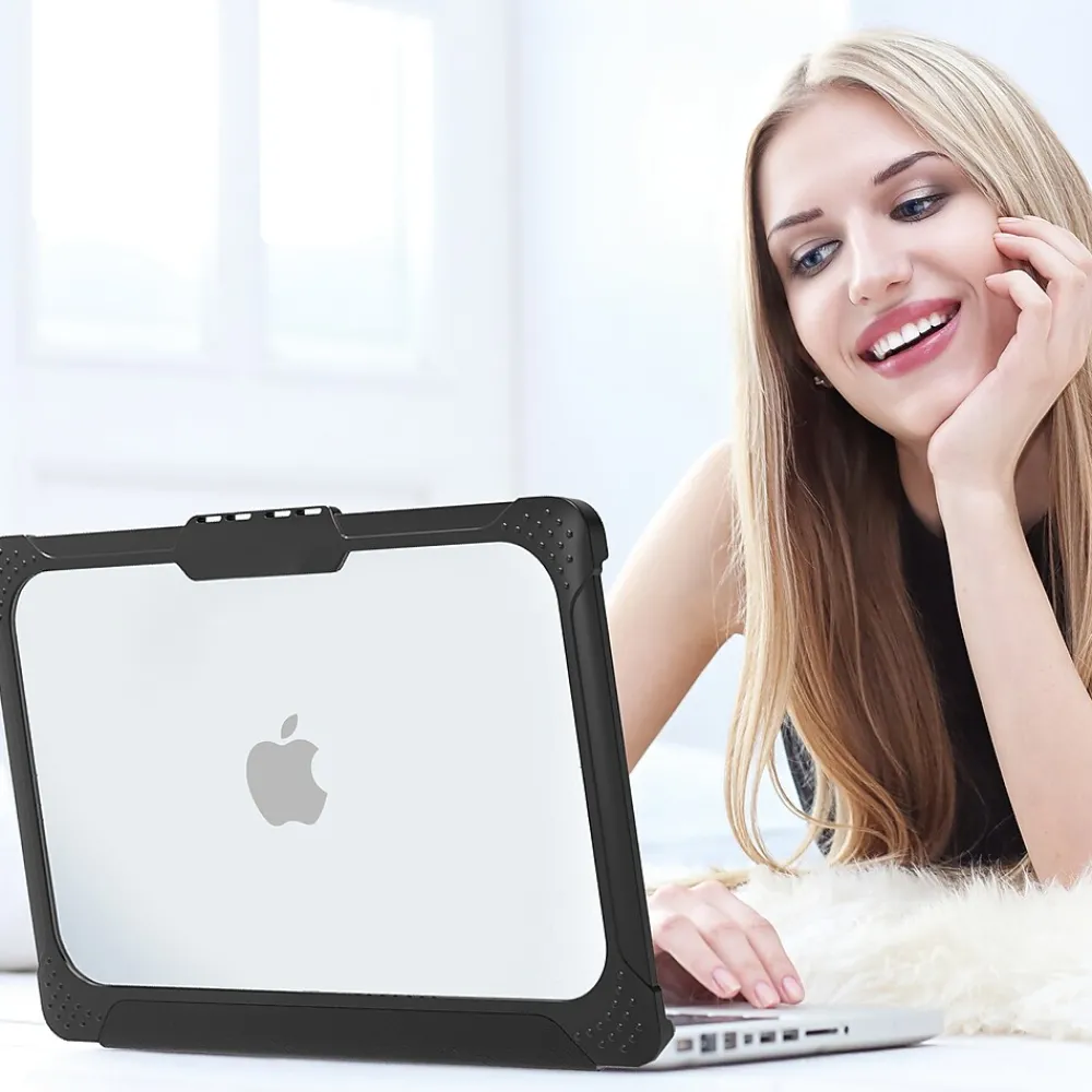 Rugged Laptop Case Black, Plastic (TP-RCL-MP13MA)<TechProtectus