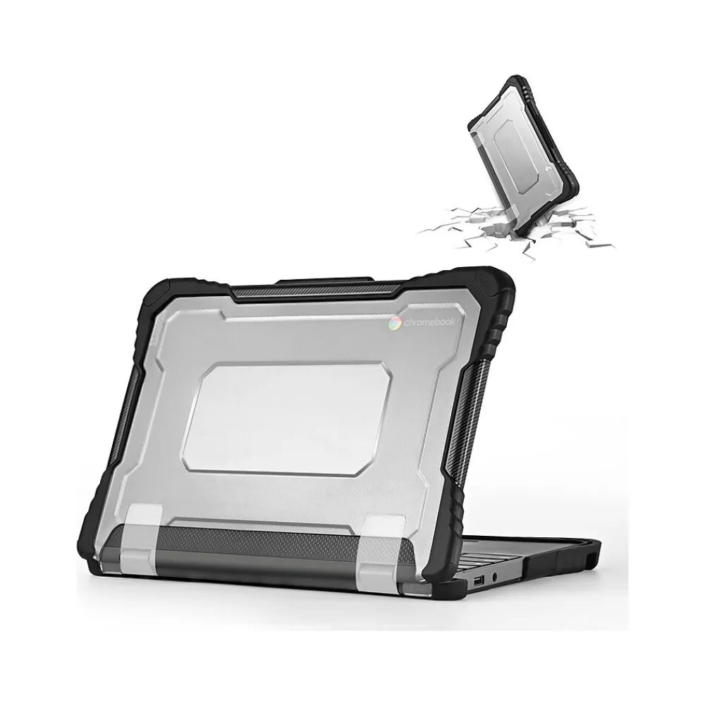 ShockProof 11.6" Laptop Case for 100e/100w Gen 4 Chromebook, Shock-Absorbing, Black (TP-LN100EW-G4)<TechProtectus New