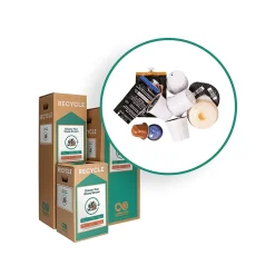 Cardboard Coffee Capsules Recycling Box, 21 Gallon, White and Green (240)<TerraCycle Discount
