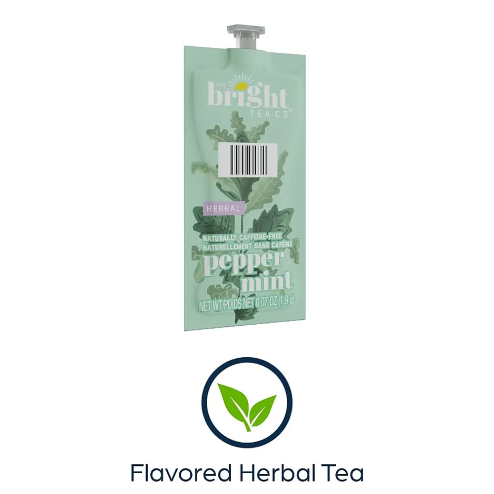 Bright Tea The Co. Peppermint Tea, Flavia Freshpack, 100/Carton (MDRB505)