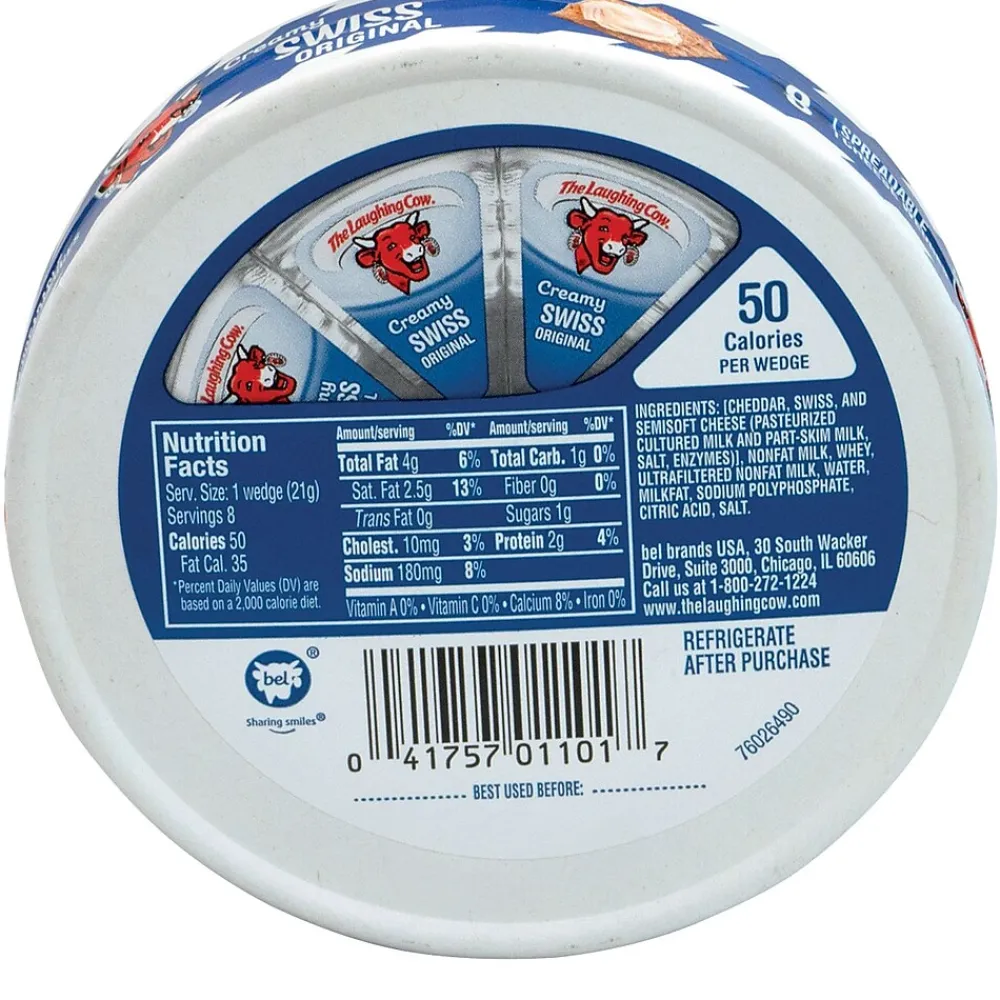 The Laughing Cow Creamy Creamy Swiss Cheese, 3/Pack (902-00065)