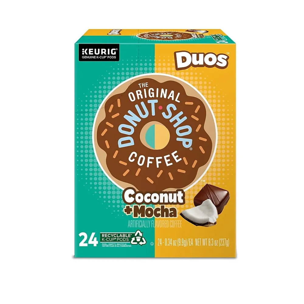 The Original Donut Shop Coconut Mocha Coffee, Medium Roast, 0.34 oz. Keurig® K-Cup® Pods, 24/Box (6248)