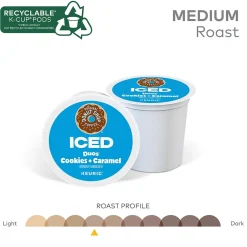 The Original Donut Shop Iced Duos Cookies + Caramel Iced Coffee Keurig® K-Cup® Pods, Medium Roast, 96/Carton (5000373021CT)