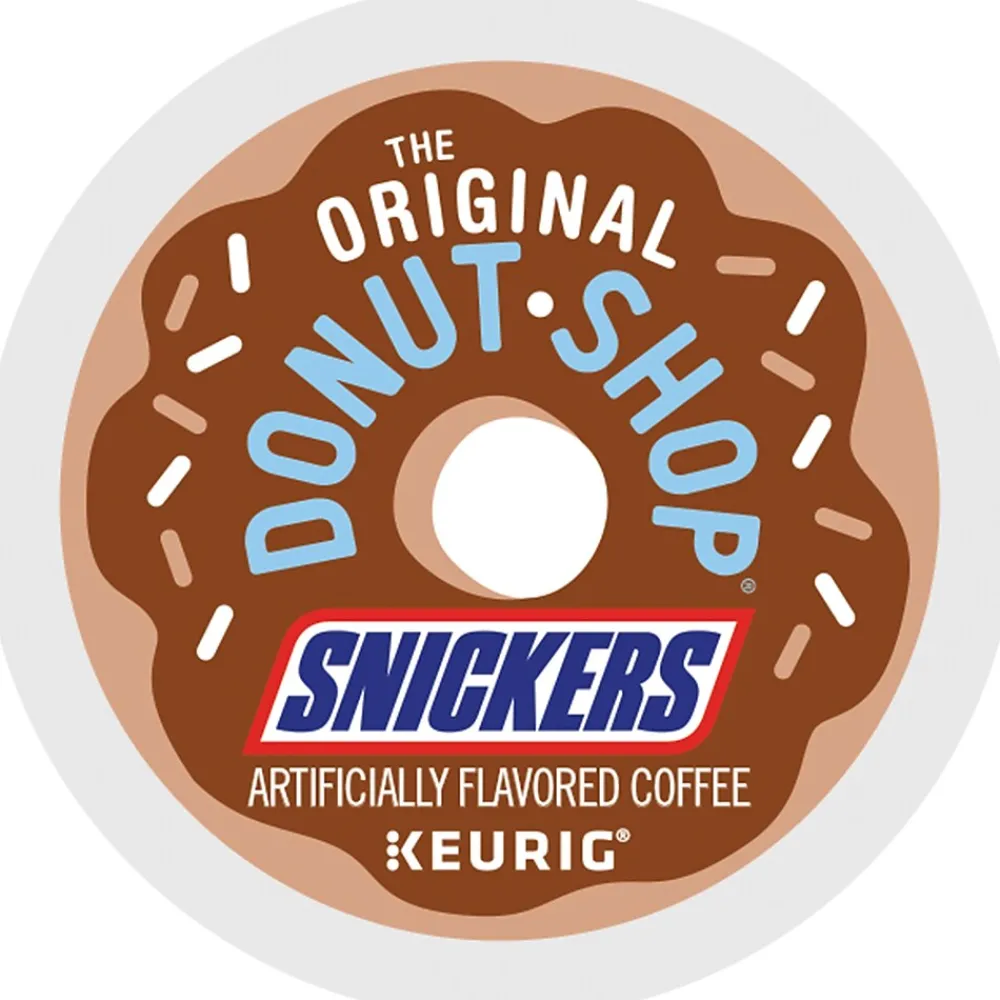 The Original Donut Shop Snickers Coffee Keurig® K-Cup® Pods, Light Roast, 48/Box (5000373541)