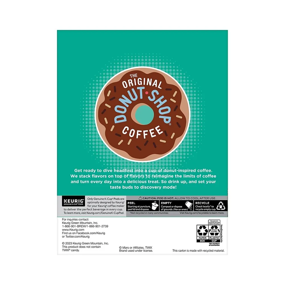 The Original Donut Shop Twix Coffee Keurig K-Cup Pods, Light Roast, 96/Box (5000368824CT)