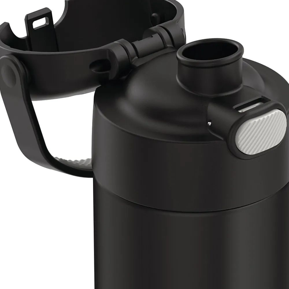 Thermos FUNtainer Stainless Steel Vacuum Insulated Water Bottle, 16 oz., Black (THRF41101DB6)