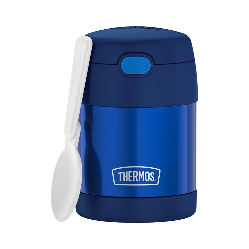 Lunch Totes & Water Bottles|Thermos FUNtainer Stainless Steel Food Jar, 10 Oz., Assorted Colors (F3103NLB6ST)