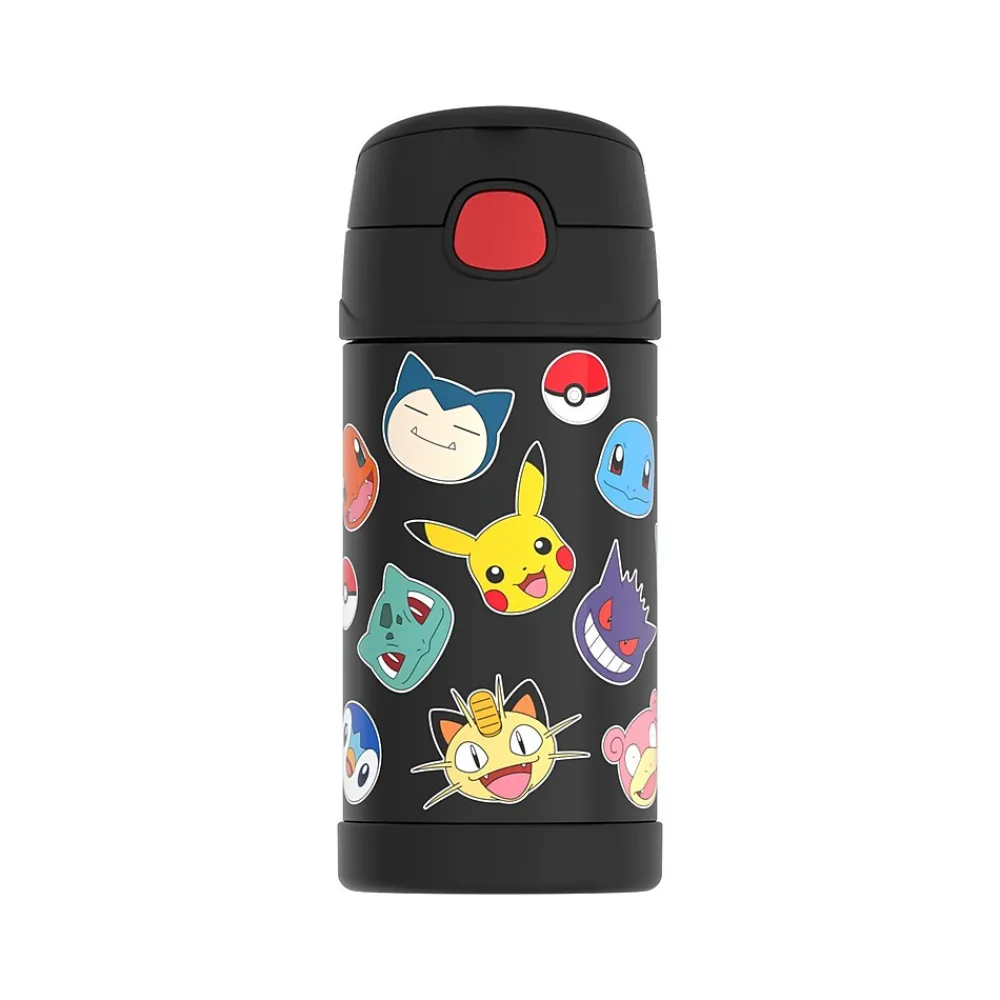 Thermos FUNtainer Stainless Steel Vacuum Insulated Water Bottle, 12 oz. (F4103NLB6ST)