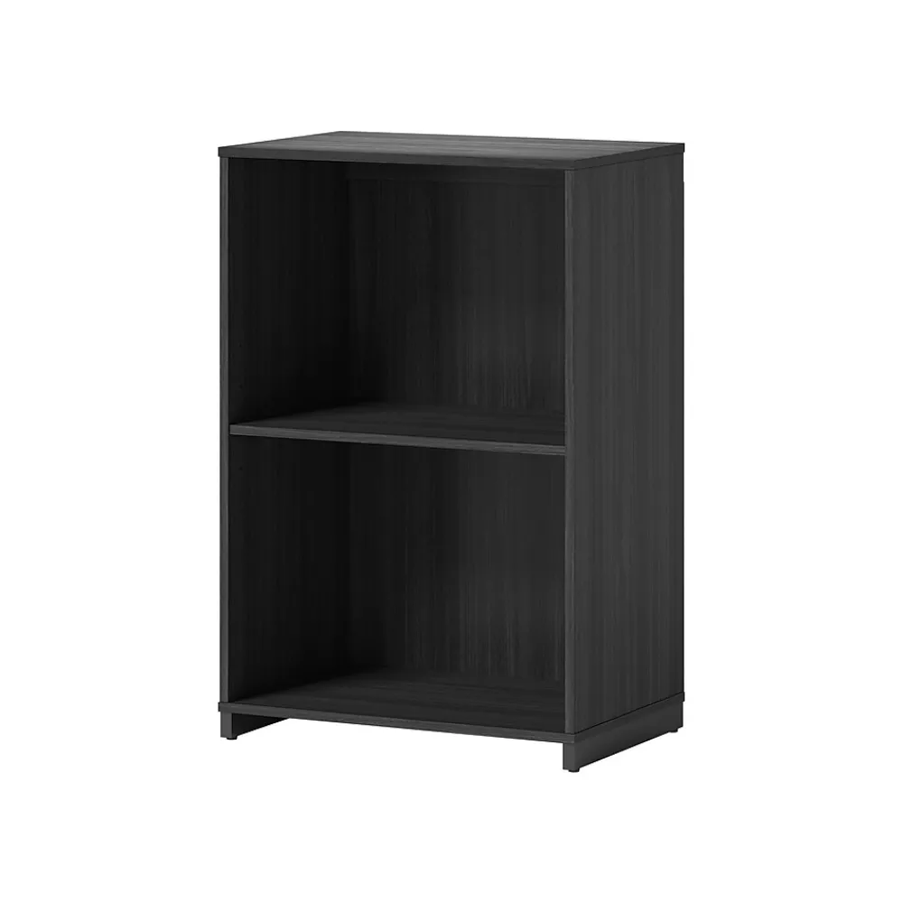 Bookcases*Thomasville Furniture Latimer 2-Shelf 36"H Bookcase, Burnt Ash (SPLS-LABK-TV)