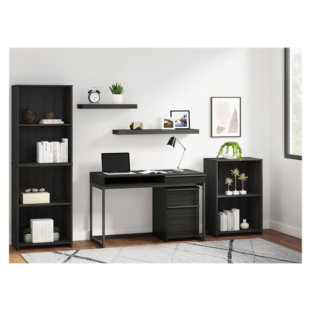 Bookcases*Thomasville Furniture Latimer 2-Shelf 36"H Bookcase, Burnt Ash (SPLS-LABK-TV)