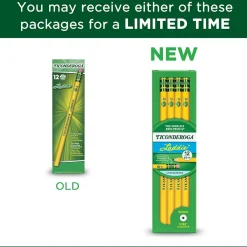 Pencils|Ticonderoga Laddie Wooden Pencil, #2 Soft Lead, Dozen (X13304X)