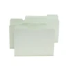 File Folders|Unbranded Top Tab Pressboard File Folders, Letter Size, Light Green