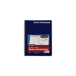 Accounting & Record Journals*TOPS Bookkeeping Record, 8 Columns, 8.5" x 11", Blue, 64 Sheets/Book (AFR70)