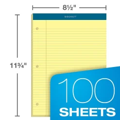 Notepads|TOPS Double Docket Writing Tablet, 8-1/2