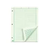 Notepads|TOPS Engineering Computation Notepad, 8.5" x 11", Graph Ruled, Green tint, 100 Sheets/Pad (TOP 35500)