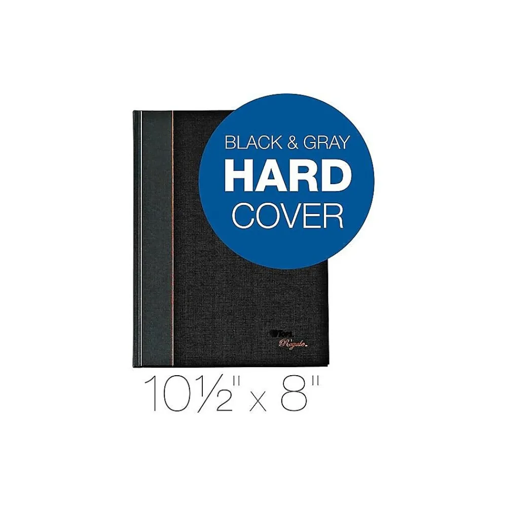 Notebooks|TOPS Royale Professional Notebooks, 8" x 10.5", College Ruled, 96 Sheets, Gray/Silver (25231)