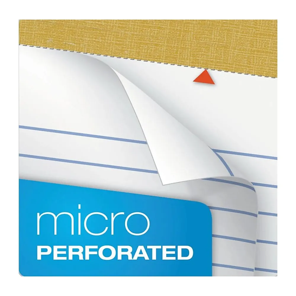 Notepads|TOPS ® The Legal Pad™ Plus, White, Jr Legal Ruled, 5" x 8", 50 Sheets/Pad, 1 Dozen Pads (71500)