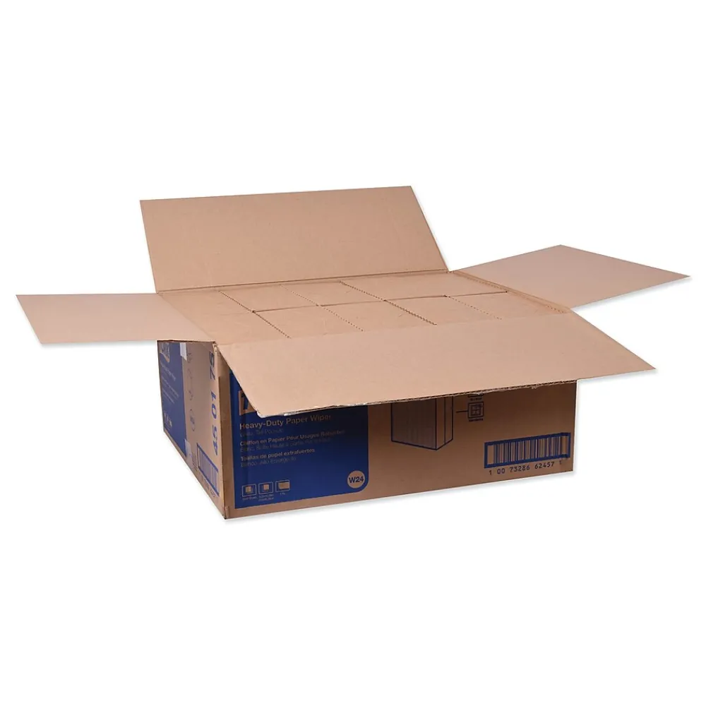 Tork Heavy-Duty Paper Wiper, 9.25 x 16.25, White, 90 Wipes/Box, 10 Boxes/Carton (TRK450175)
