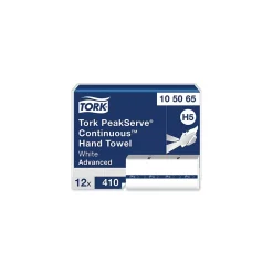 Tork PeakServe Multifold Paper Towels, 1-ply, 410 Sheets/Pack, 12 Packs/Carton (TRK105065)