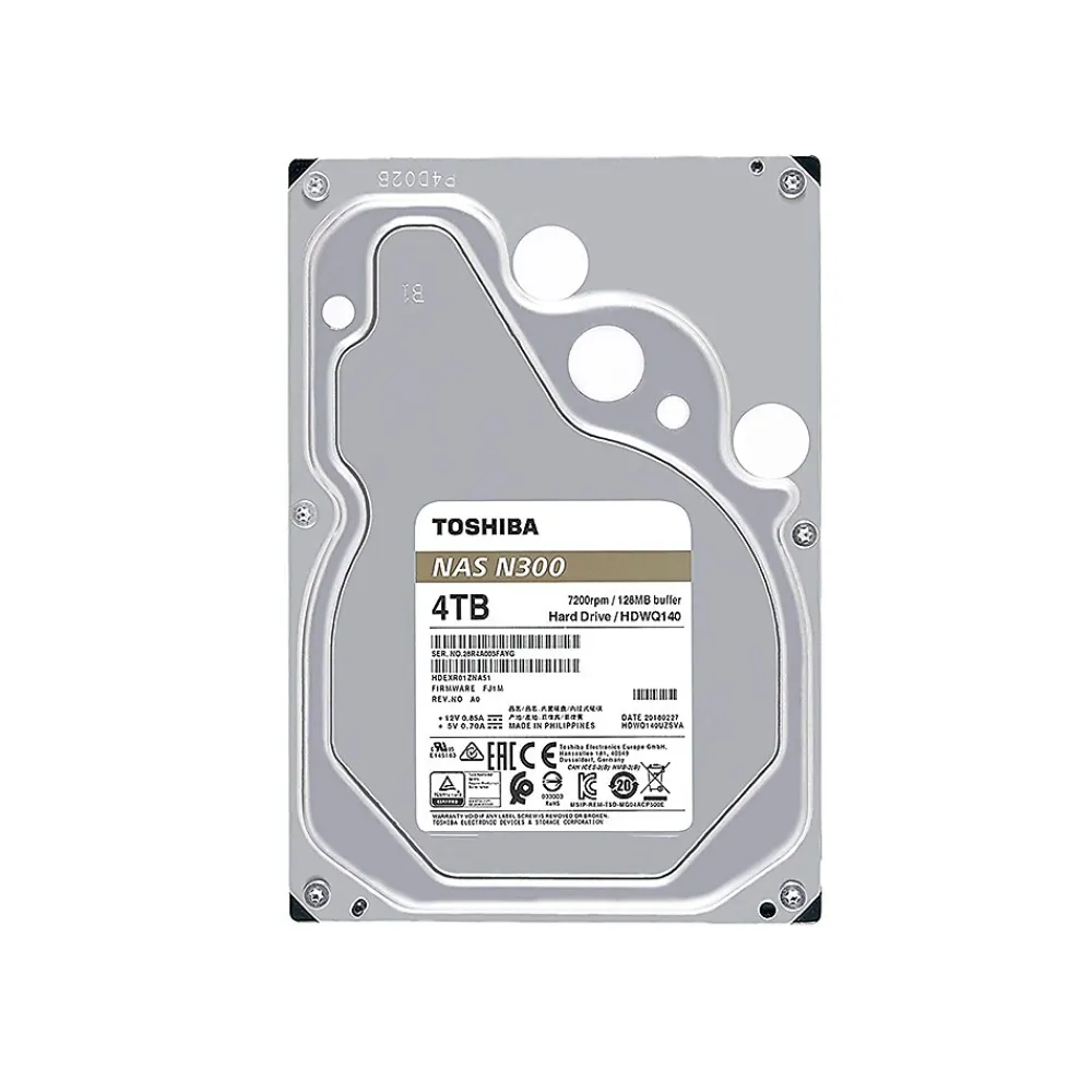 Outlet Toshiba N300 HDWQ140XZSTA 4TB SATA 6 Gb/s Internal Hard Drive