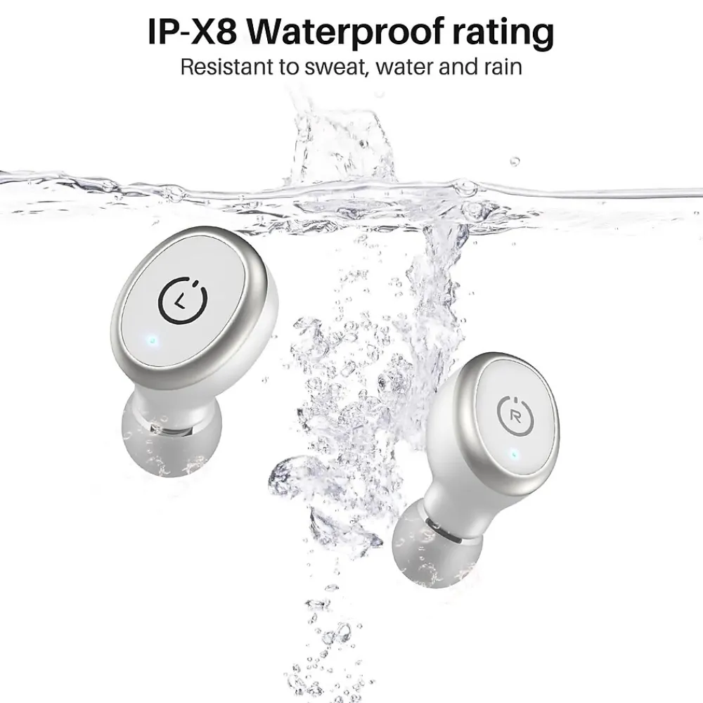 T10S Wireless Earbuds, Bluetooth, White (T10SWHT)<TOZO Online