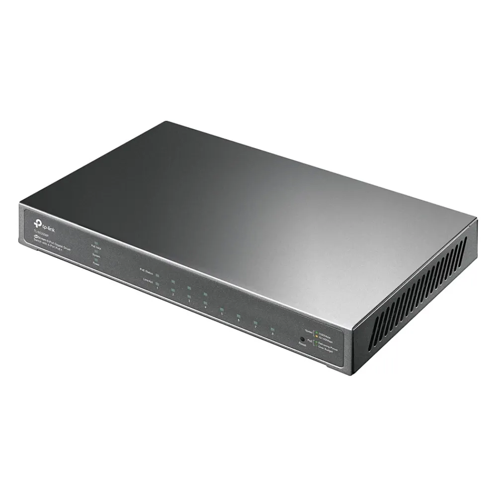 Best TP-LINK JetStream 8-Port Gigabit Ethernet PoE Smart Switch, Black (TL-SG2008P)