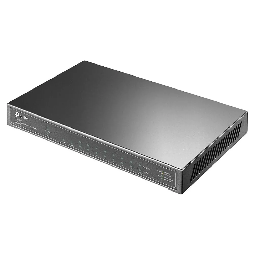Discount TP-LINK TL-SG1210P 8 Port Layer 2 Gigabit PoE Ethernet Switch Unmanaged, Black