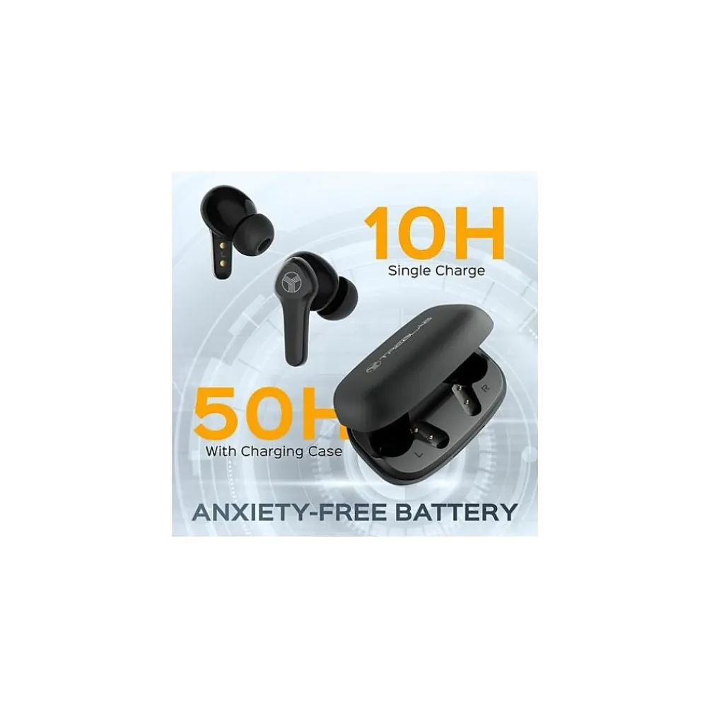 X9 Pro Wireless Noise Canceling Earbuds, Bluetooth, Black<Treblab Outlet
