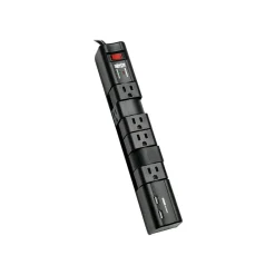Tripp Lite 6 Outlet Rotatable, 8' Cord, 1080 Joules (TLP608RUSBB)