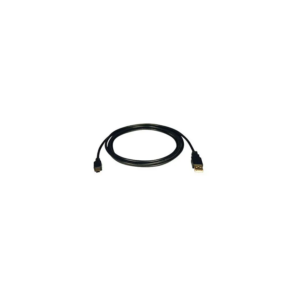 Tripp Lite 3' USB-2.0 Type-A to Mini USB Type-B Male Device Cable, Male to Male, Black (U030-003)
