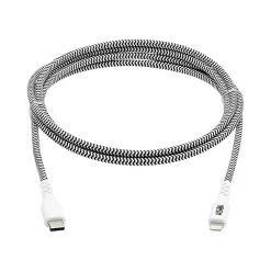 Lightning USB Cable for Most Smartphones, Black/White (M102-006-HD)<Tripp Lite Best
