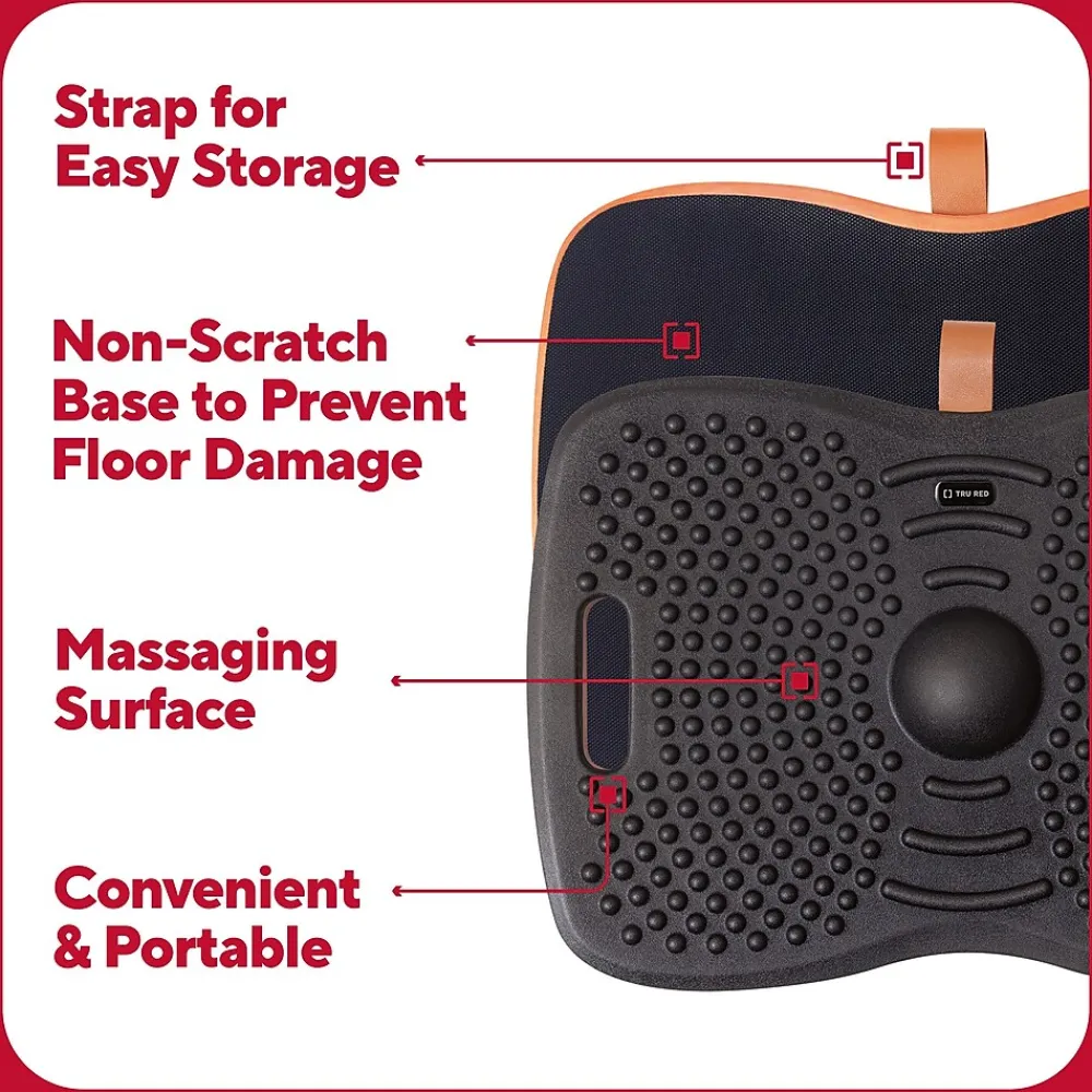 TRU RED ™ Anti-Fatigue Balance Board, Black, 320 lbs. Capacity (TR62100)