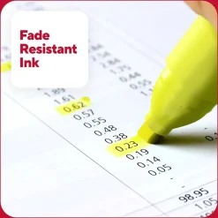 Highlighters|TRU RED ™ Tank Highlighter with Grip, Chisel Tip, Yellow, 5/Pack (TR54577)