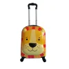 11" Hardside Carry-On Suitcase, 4-Wheeled Spinner, TSA Checkpoint Friendly, Yellow (T0396-LionBuddy)<TUCCI Discount