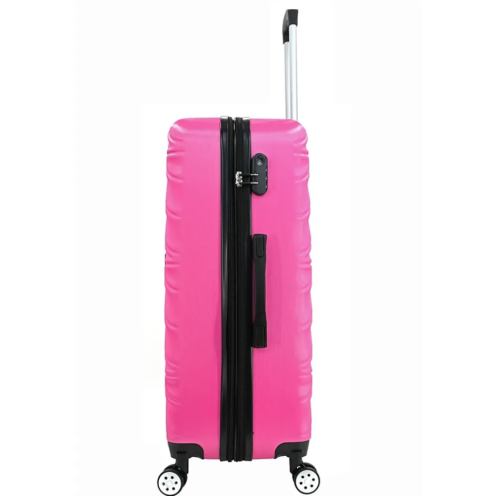 4-Piece Hardside Spinner Carry-On Luggage Set, TSA Checkpoint Friendly, Fushcia (T0533-04PC-FUSH)<TUCCI Sale
