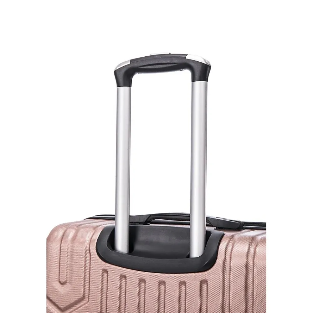 3-Piece Hardside Spinner Carry-On Luggage Set, TSA Checkpoint Friendly, Rose Gold (S0567-03PC-RGD)<TUCCI Clearance